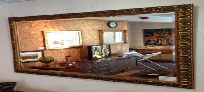 Large Ornate Gold Mirror